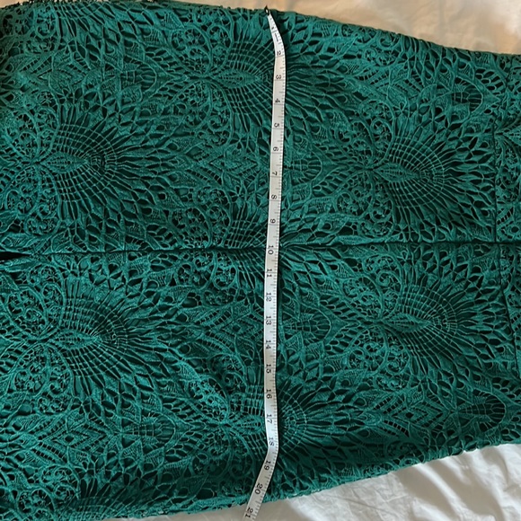 Lulus Lucky in Lace Emerald/Forest Green Lace Halter Midi Dress - Picture 12 of 13